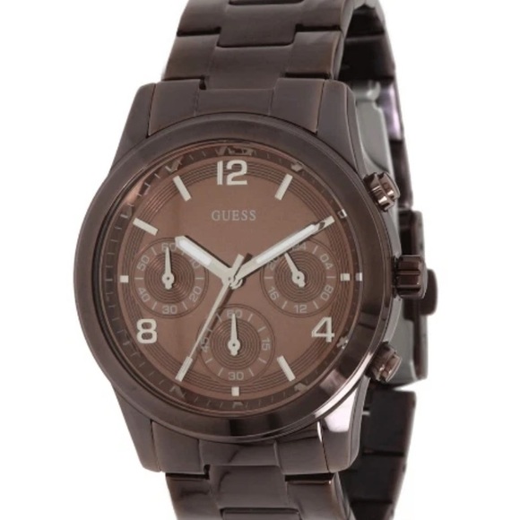 Guess Dark Brown Chronograph Timepiece women’s watch - Picture 1 of 9